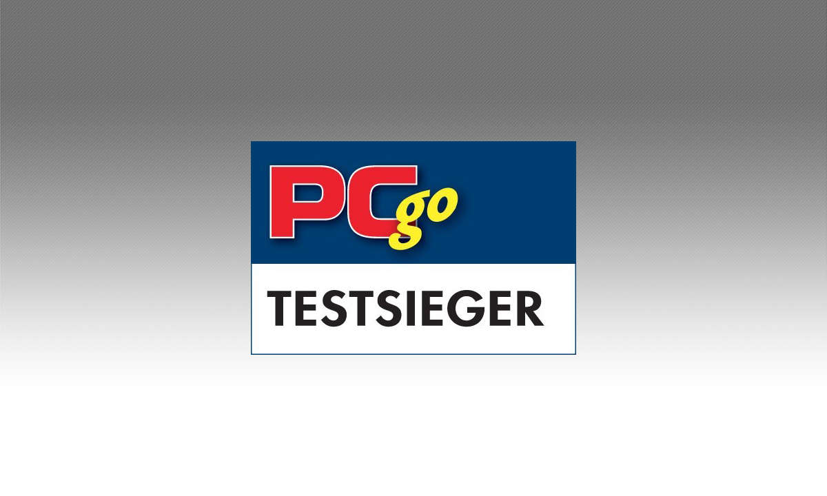 PCgo-Testsiegel Testsieger
