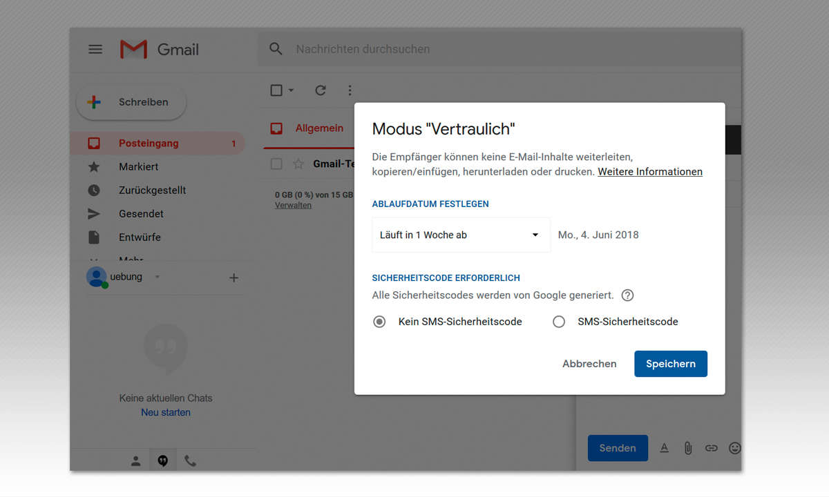 Gmail vs. GMX: Gmail - Vertrauliche Email