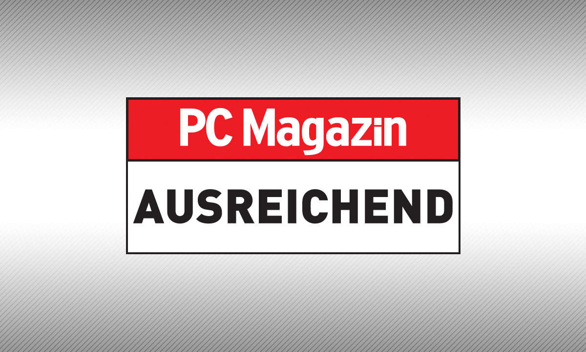 [Testsiegel] PC Magazin Note Ausreichend