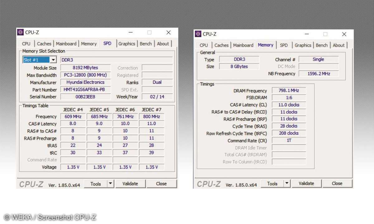 Tipp 1 CPU-Z