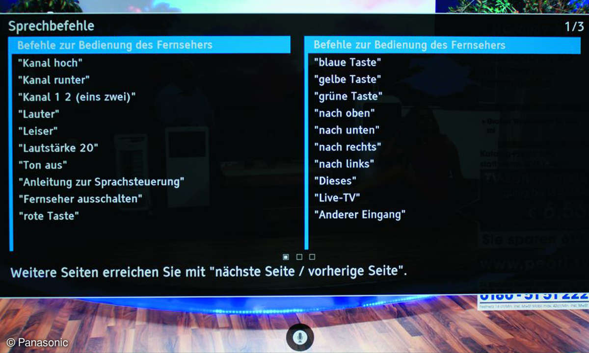 Panasonic TX-55 FZW 954 menue
