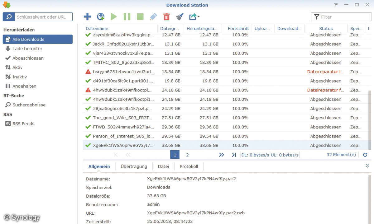 Download Statoin Synology NAS