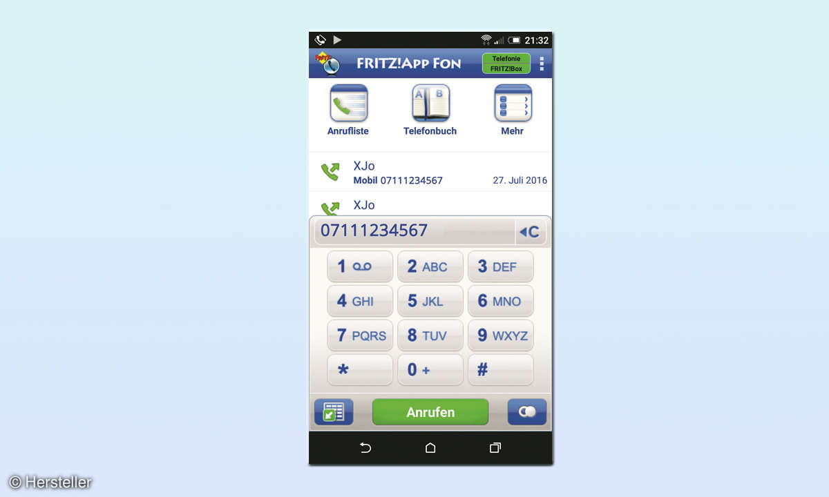 Recycling Smartphone Fritzapp Fon