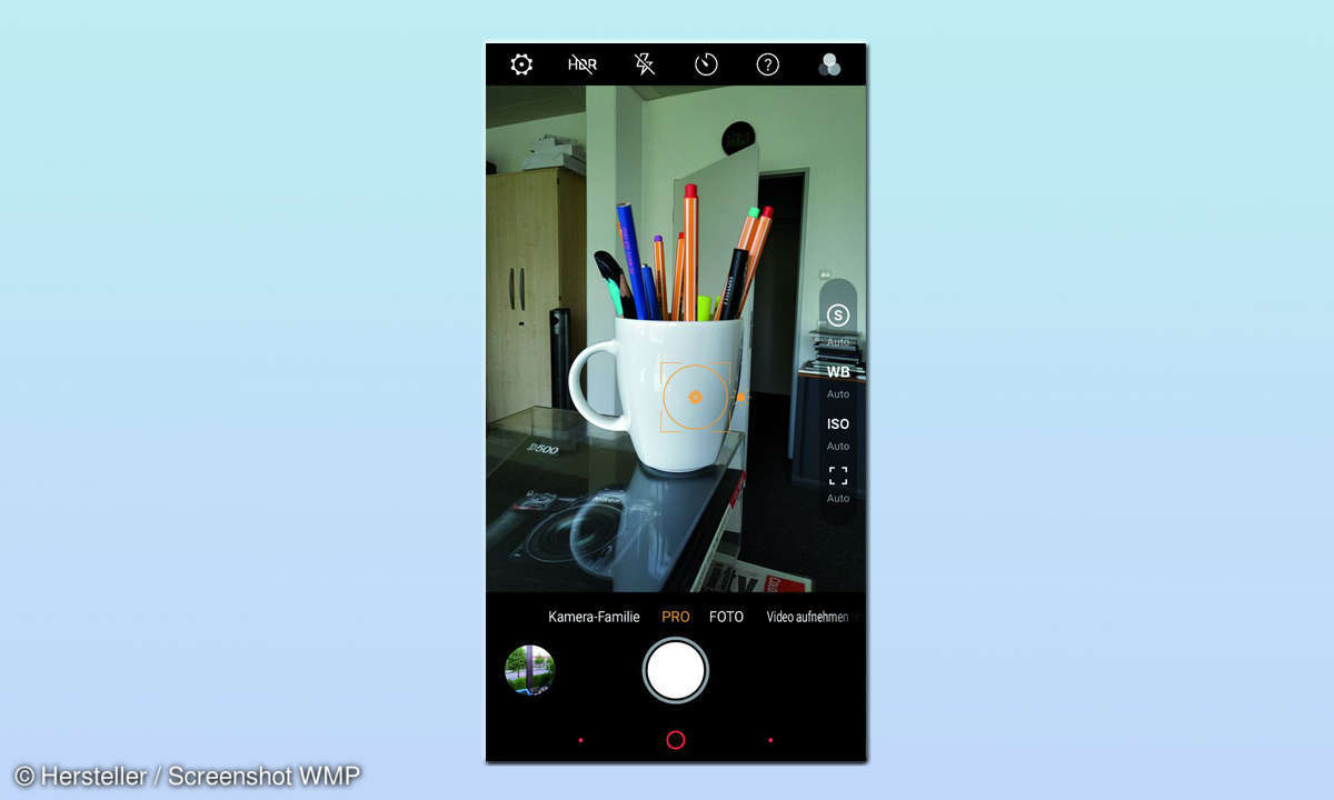 Nubia Z17S Kamera-App Pro-Modus