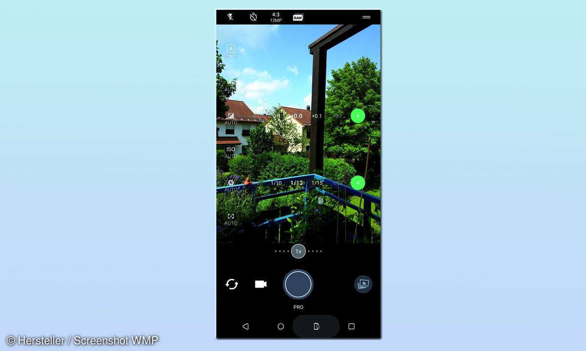 HTC U12+ Kamera-App Pro-Modus