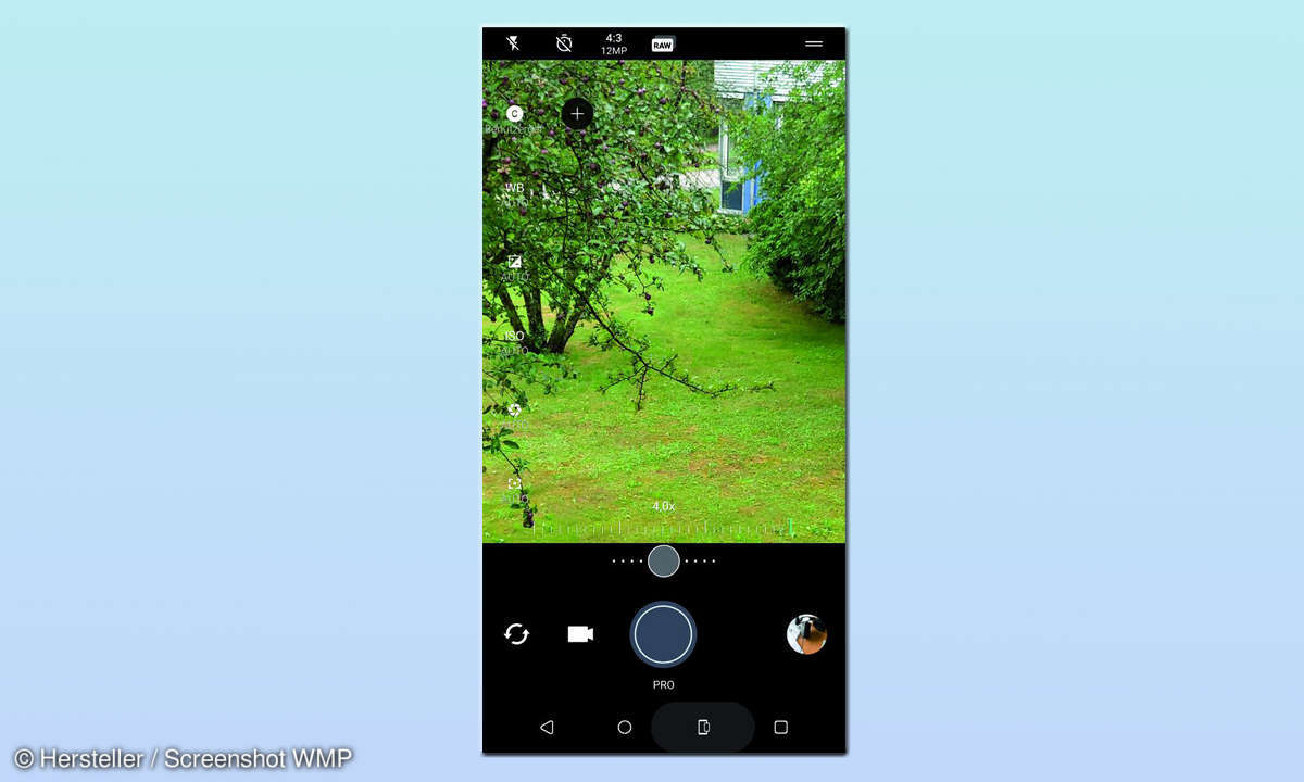 HTC U12+ Kamera-App Zoom