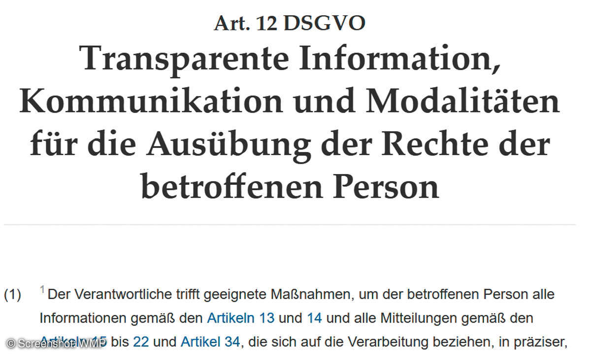 DSGVO: Daten anfordern