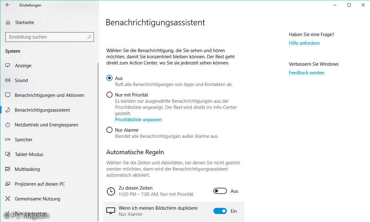 Windows 10: Optimale Einstellungen