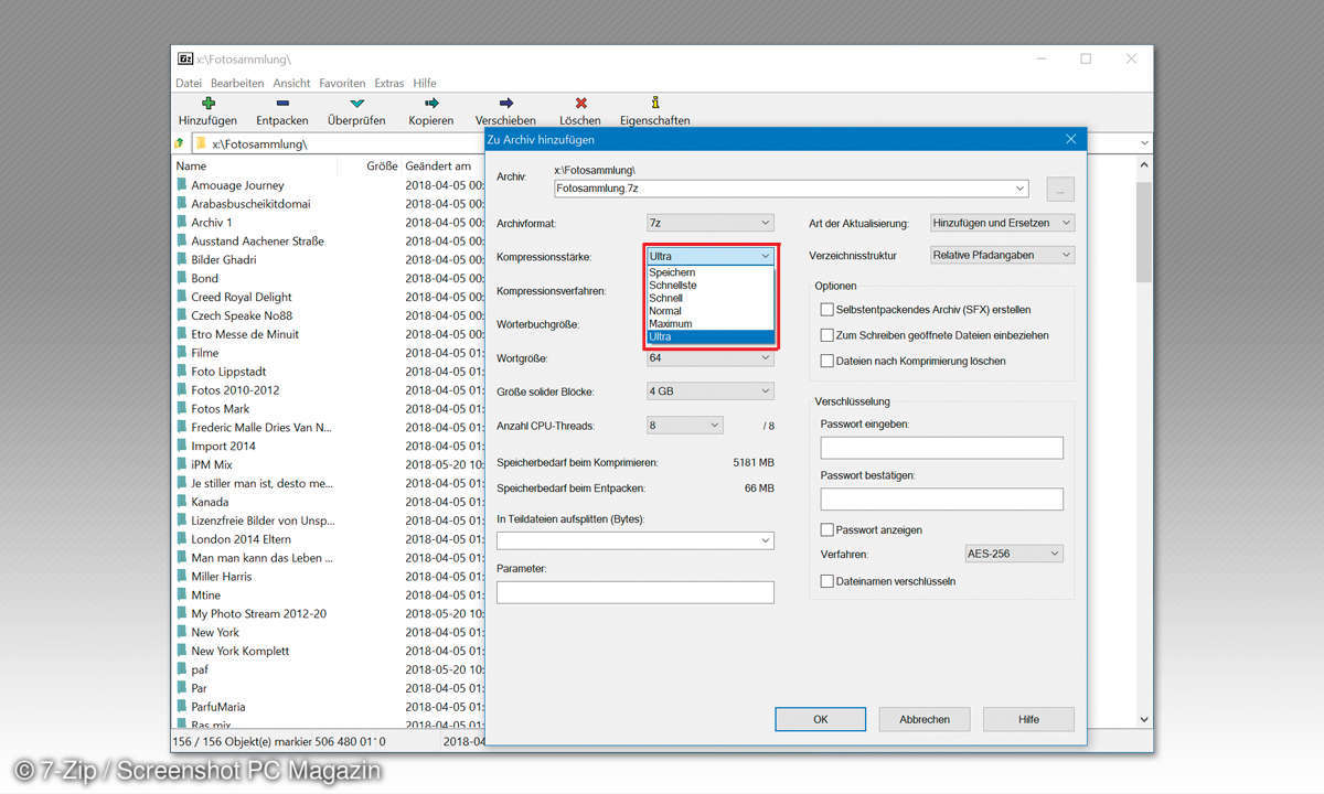 7-Zip optimal nutzen - Tipp 2
