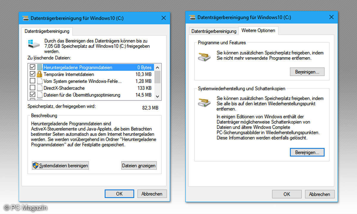 windows datentraegerbereinigung