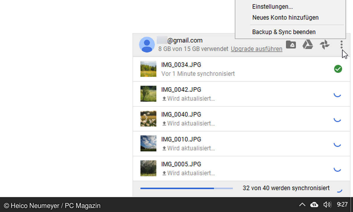 Google Fotos Backup & Sync Upload