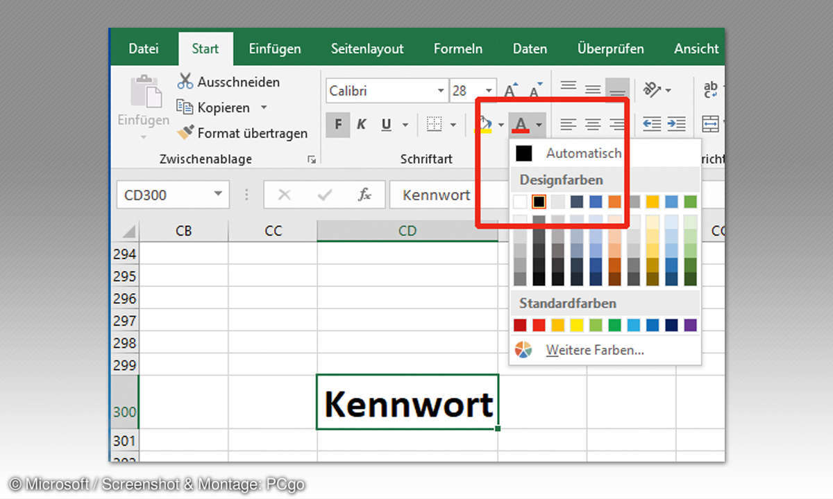 Excel-Daten sicher verbergen - Passwort verstecken