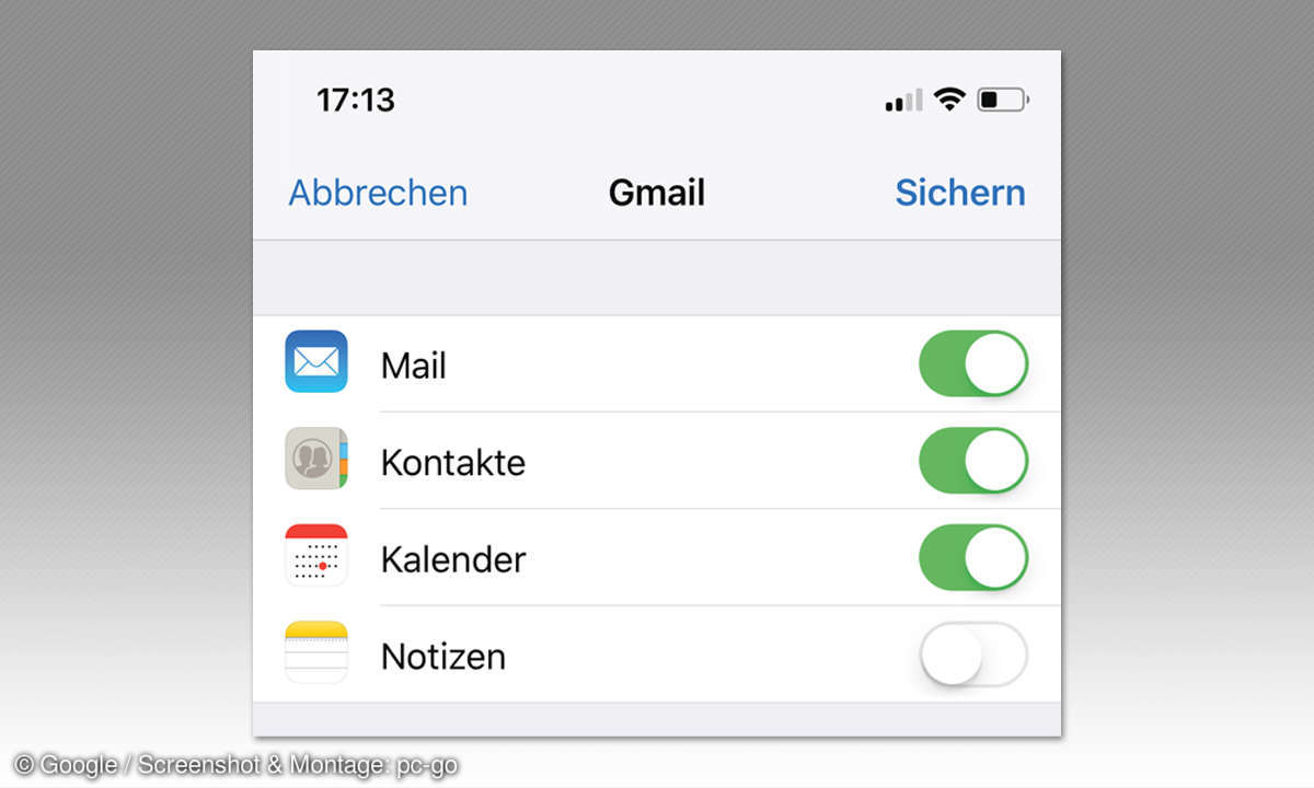 6 Tipps & Tricks um iOS-Probleme zu beseitigen - Google Account