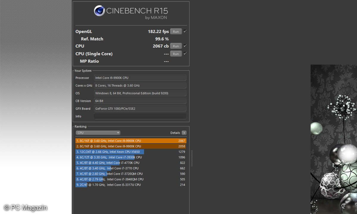 Intel Core i9-9900K im Test