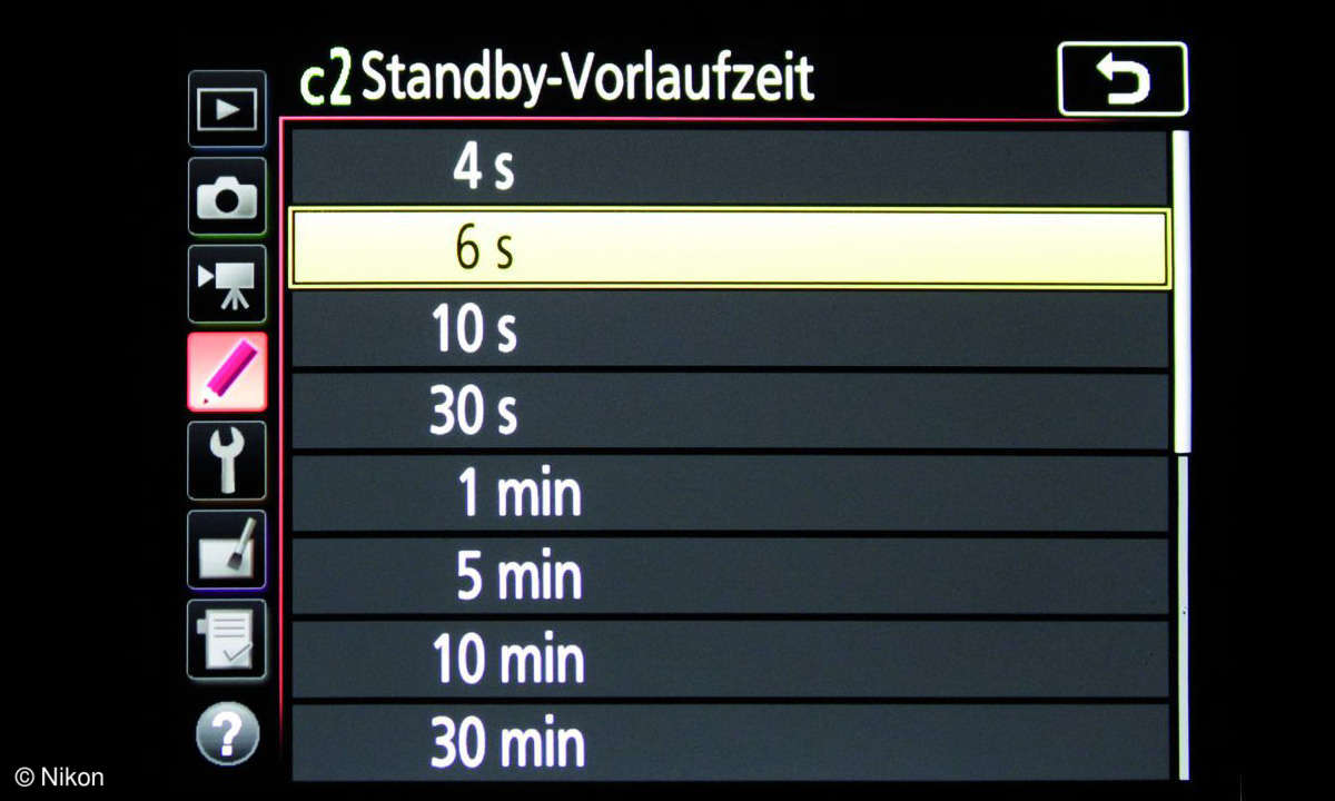 Nikon D850 Vorlaufzeit