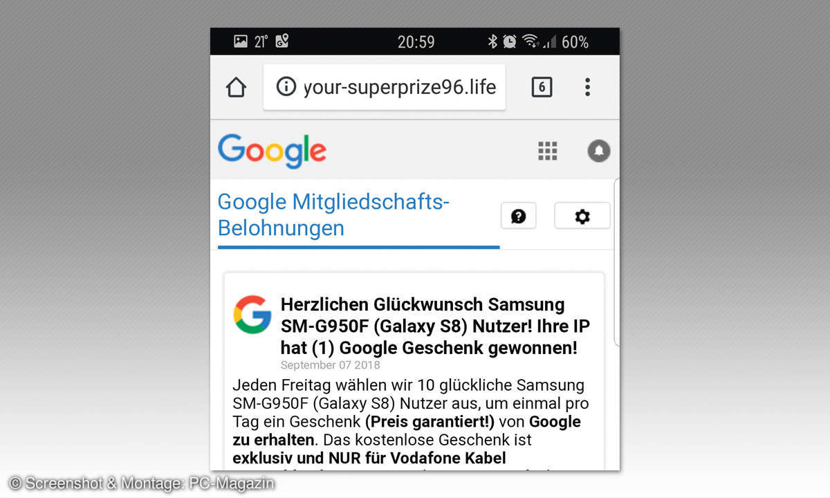 Abofallen - so schützen Sie sich - Gewinnspiel Abofalle