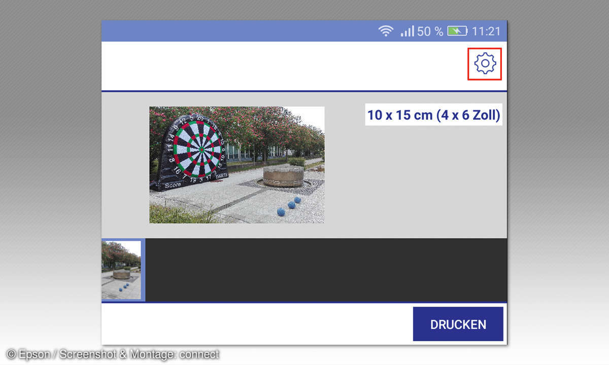 Drucken vom Android-Smartphone - Epson App iPrint
