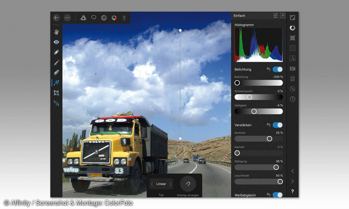 So können Sie RAW-Dateien gezielt nachbearbeiten: Affinity Photo iPad