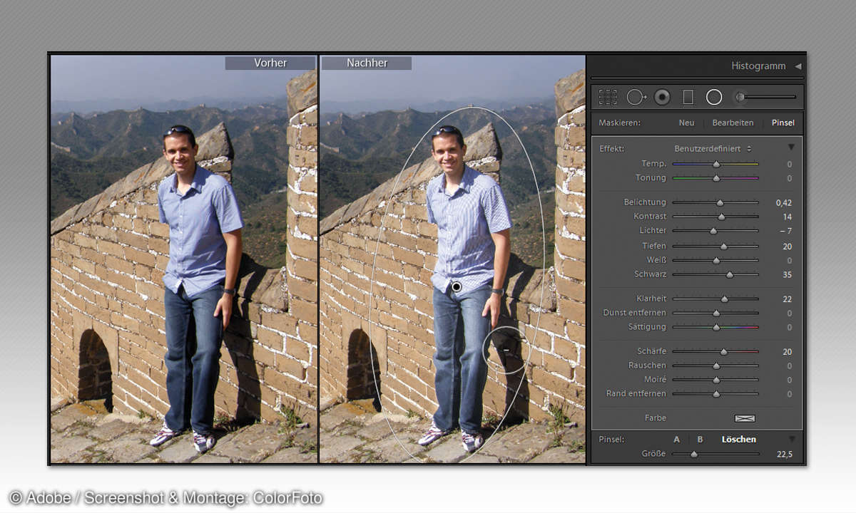 Lightroom: So können Sie RAW-Dateien gezielt nachbessern - Verlaufs- und Radialfilter