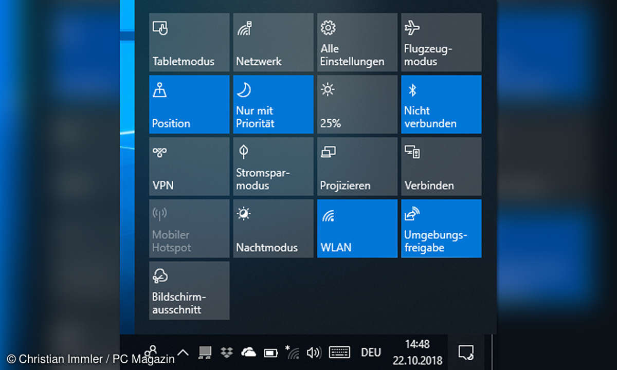 windows 10 infocenter bluetooth