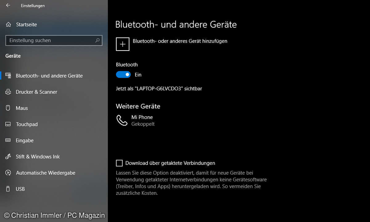 windows 10 bluetooth geraet hinzufuegen