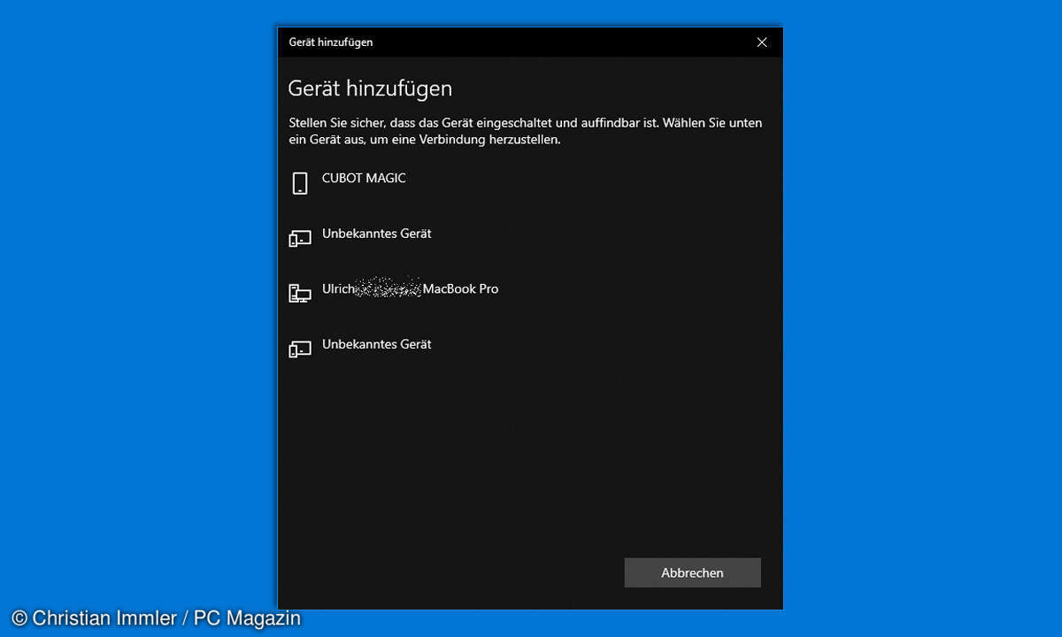 windows 10 bluetooth geraet hinzufuegen entfernen