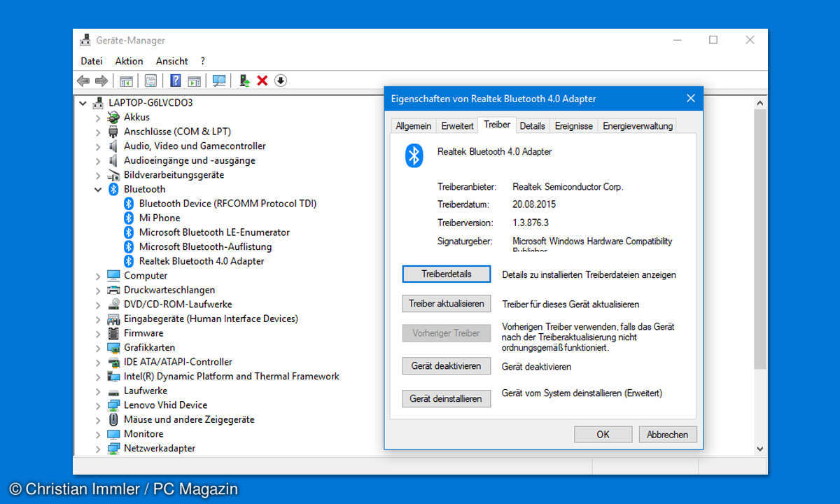 windows 10 bluetooth treiber