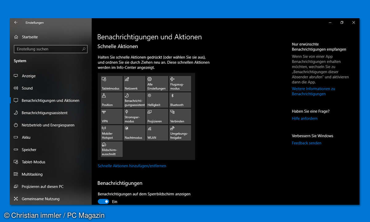 windows 10 bluetooth benachrichtigungen hinzufuegen