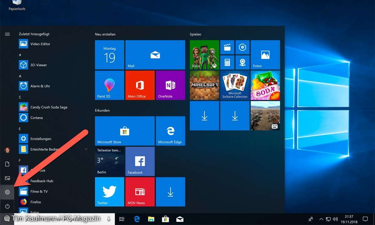 Windows 10 zurücksetzen