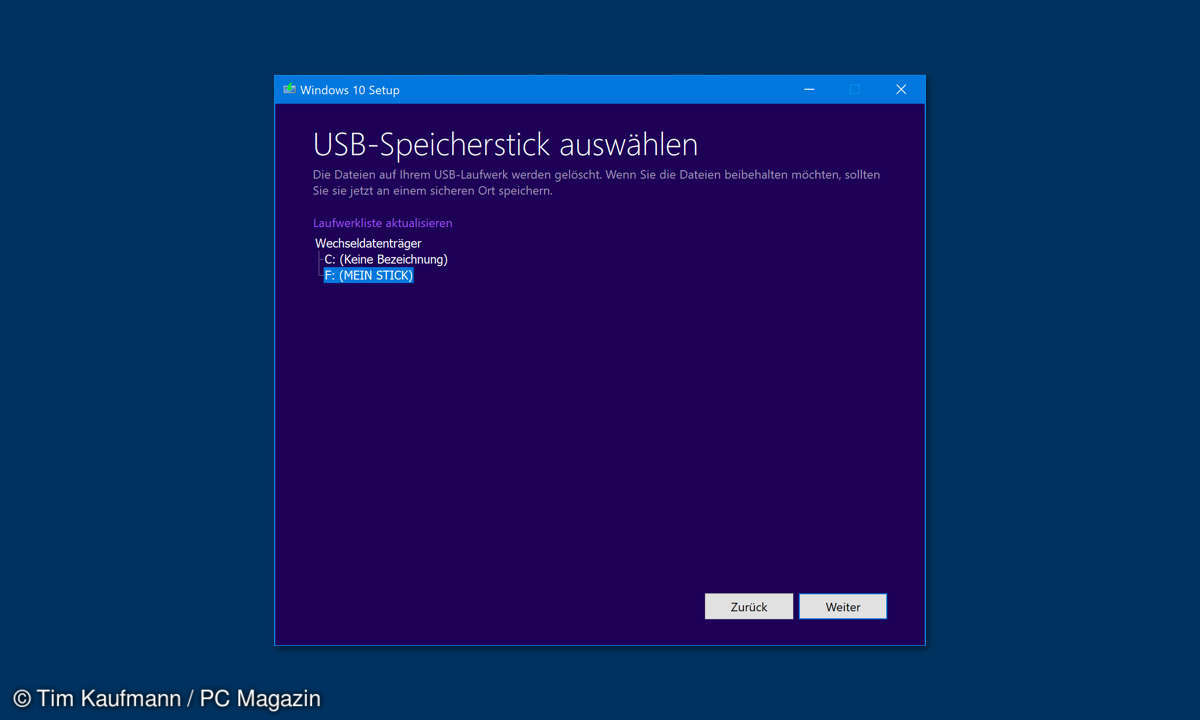 Windows 10 Wiederherstellungs-Disc erstellen
