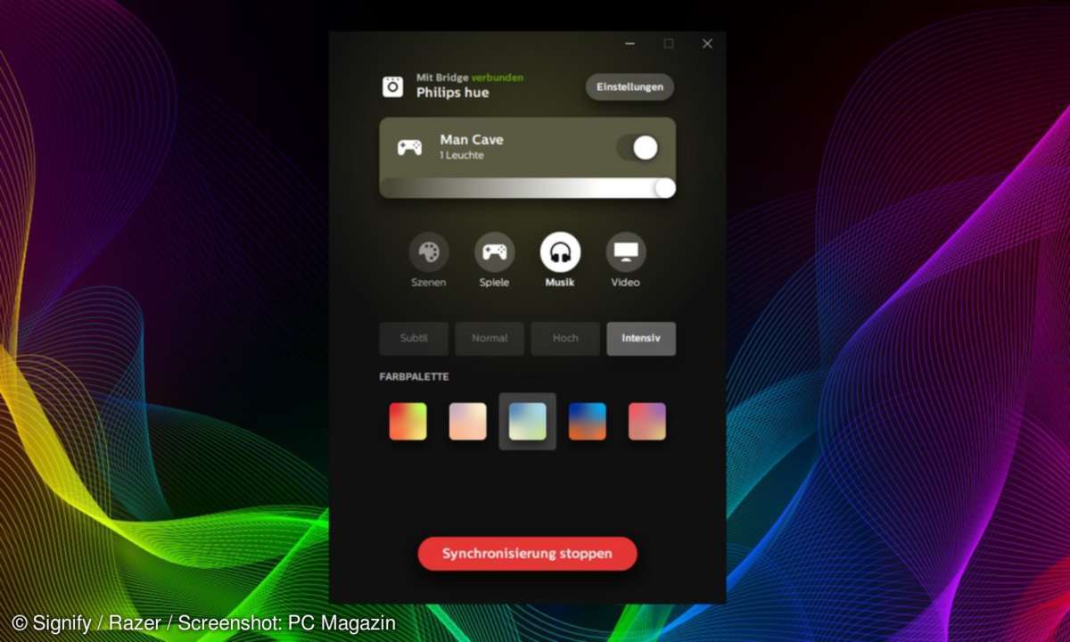 Hue Sync Synchronisierung PC
