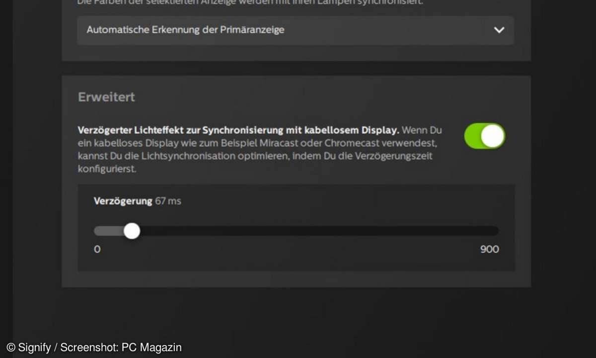 hue sync verzoegerung
