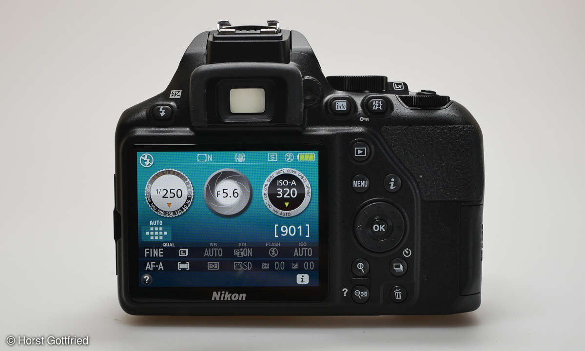Nikon D3500 Test Grundeinstellung
