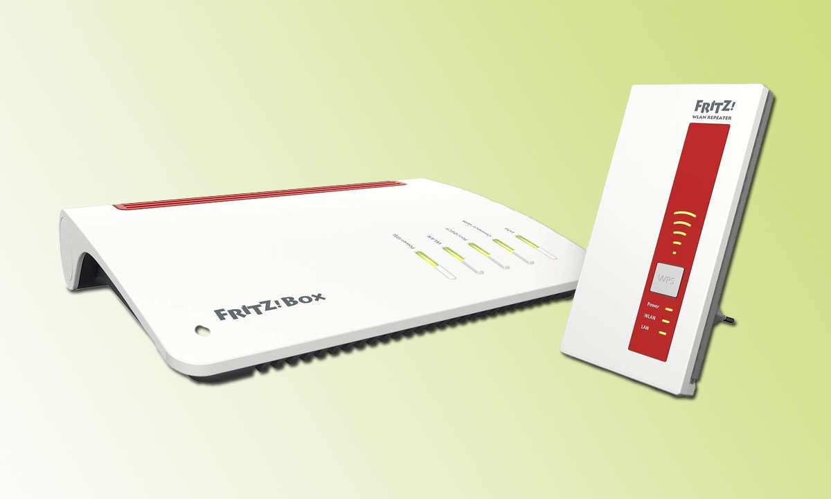 AVM Fritzbox 7590 im Angebot mit WLAN-Repeater 1750E