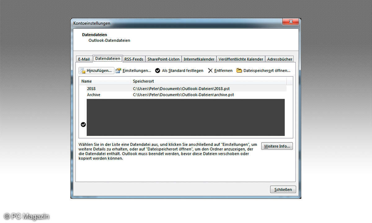 Outlook Archiv erstellen