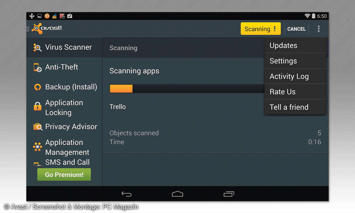 Android Antiviren-Apps Vergleich: Avast