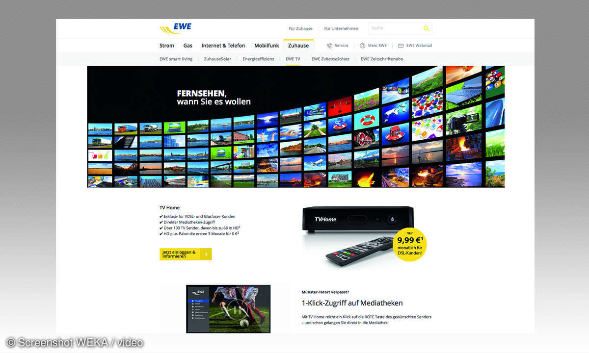Ewe TV home