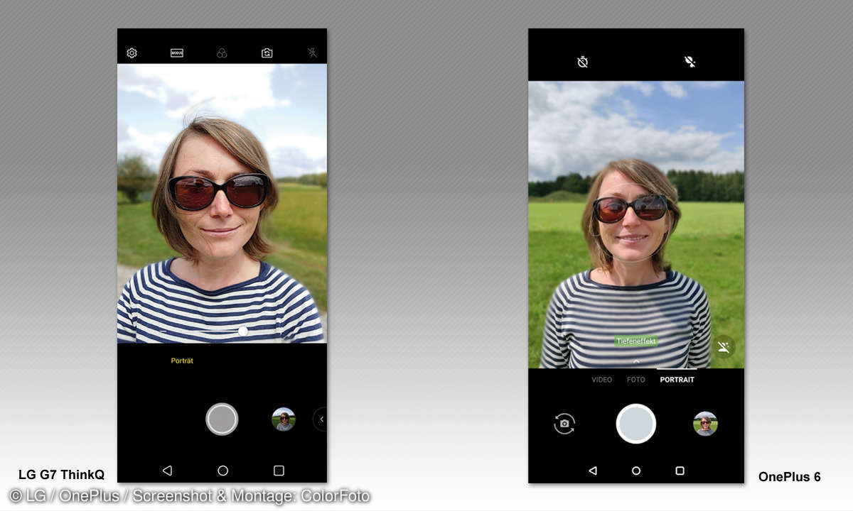 LG G7 ThinQ vs. OnePlus 6: Kameras im Vergleichs-Test - Porträt-Modus