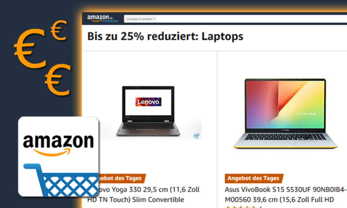 Amazon-Tagesangebote mit Laptops