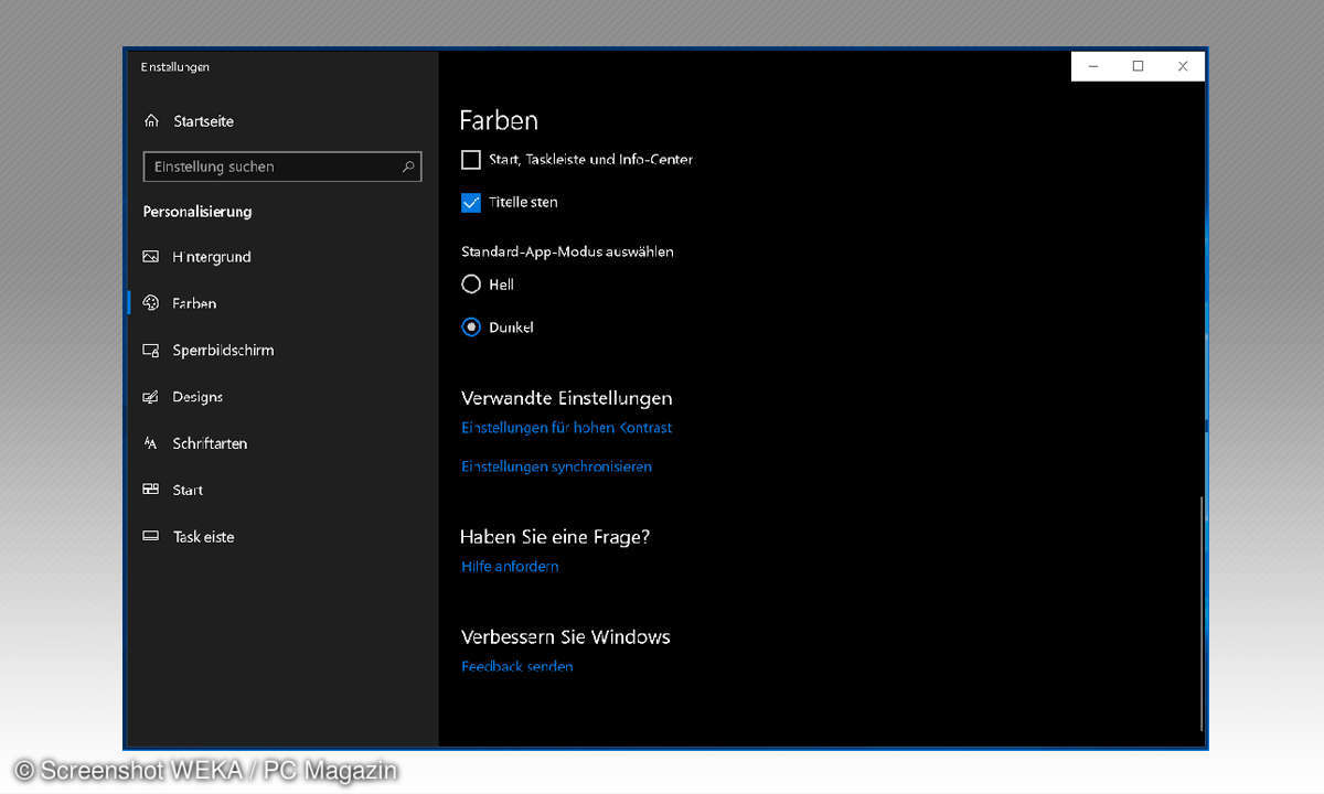 4 Windows 10 Dark Mode aktivieren