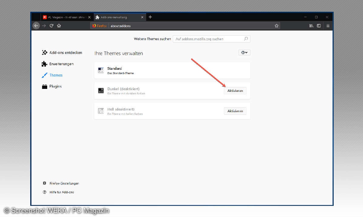 7 Chrome und Firefox Dark Mode aktivieren