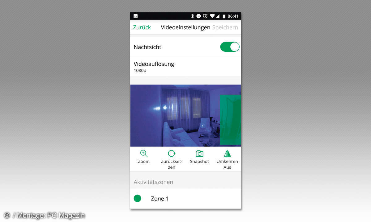 IP-Kamera Test 2019: Screen Netgear Arlo Q-App