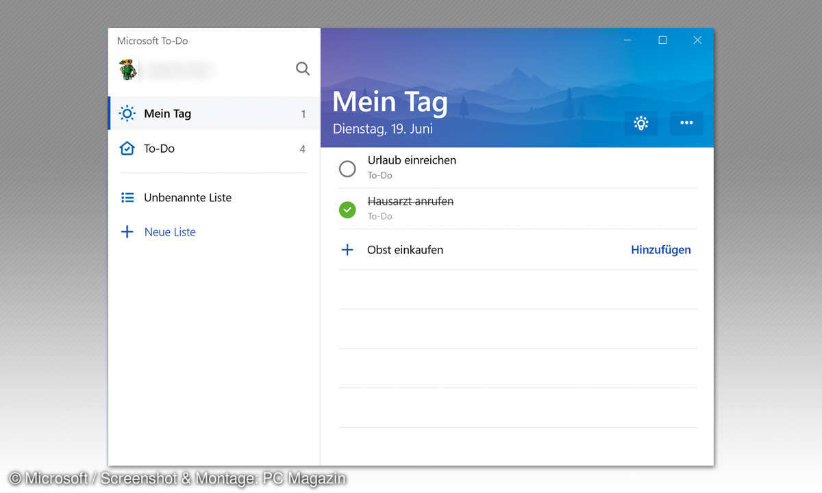7 unbekannte Microsoft-Tools - To-Do-App