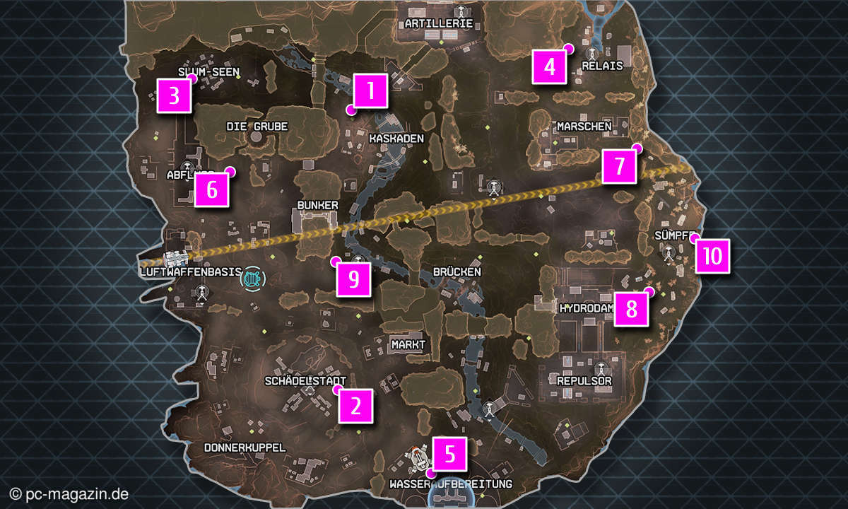 Apex Legends: Nessy-Fundorte