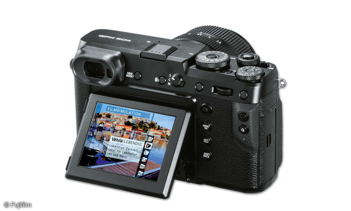 Fujifilm GFX 50R im Test - Monitor