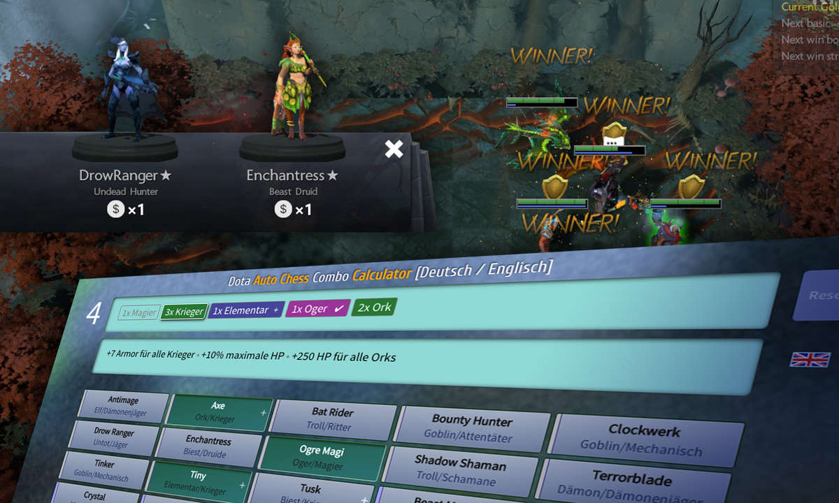 dota auto chess combo calculator
