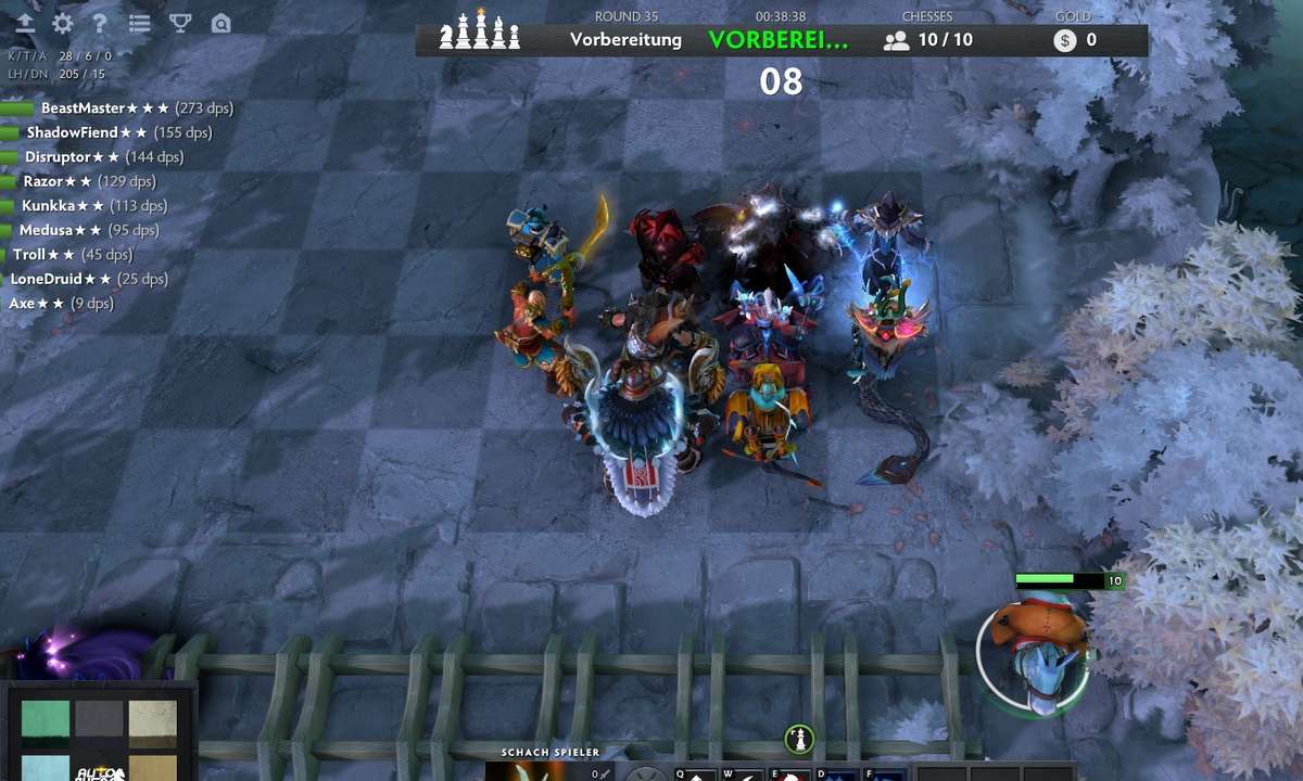 dota auto chess late game formation