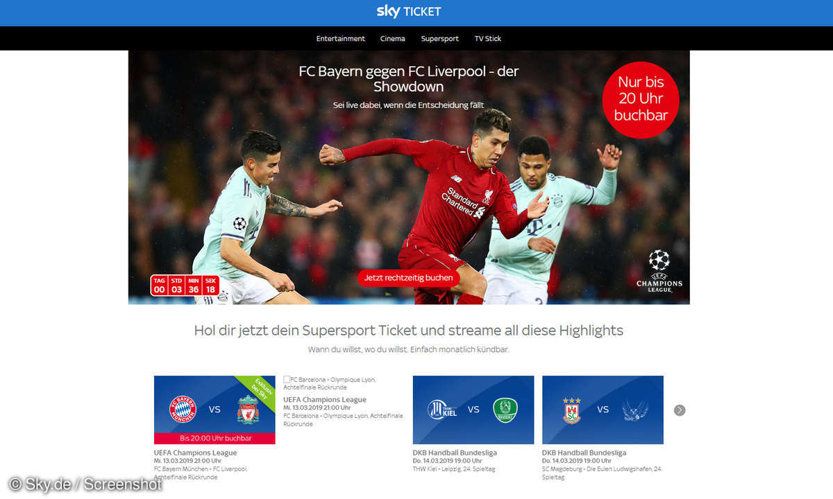 fc bayern liverpool sky ticket supersport