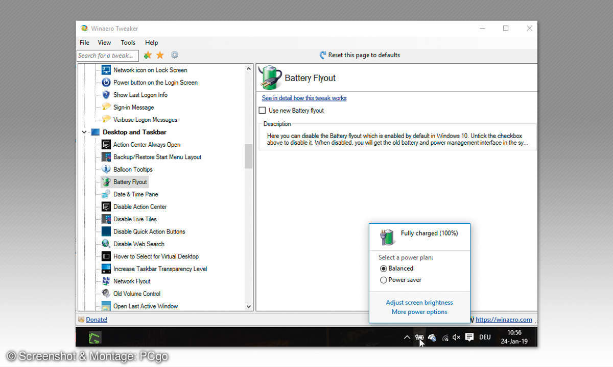 Windows-Taskleiste: Mit Winaero Tweaker anpassen