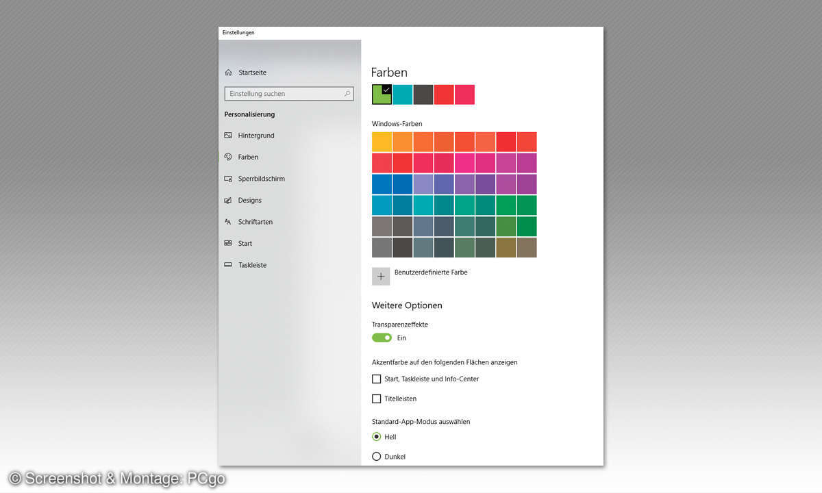 Windows-Taskleiste: Farbe anpassen